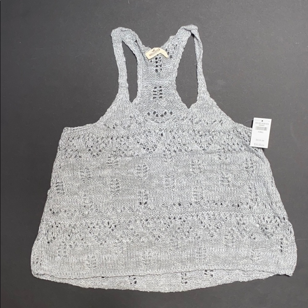 Hollister Grey Croquet Racerback top